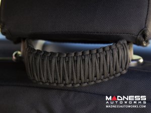 Jeep Wrangler JK Para cord A-Pillar Grab Handles - Black Jeep Wrangler JK Para cord A-Pillar Grab Handles - Black